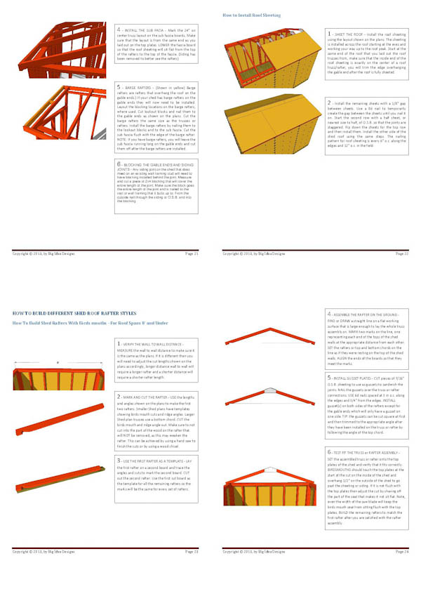 How To Build a Shed Book pages 21-24